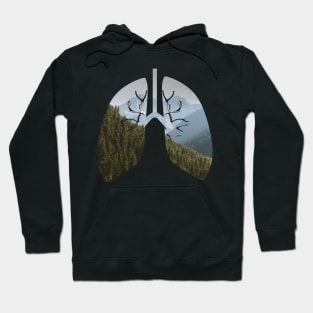 I breath Forest Hoodie